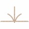 Ekena Millwork Redmond Smooth Timber Gable Bracket, Douglas Fir, 96"W x 52"H x 1 1/2"D x 3 1/2"F, 13/12 Pitch GBW096X52X0204RED00SDF - alternate 1